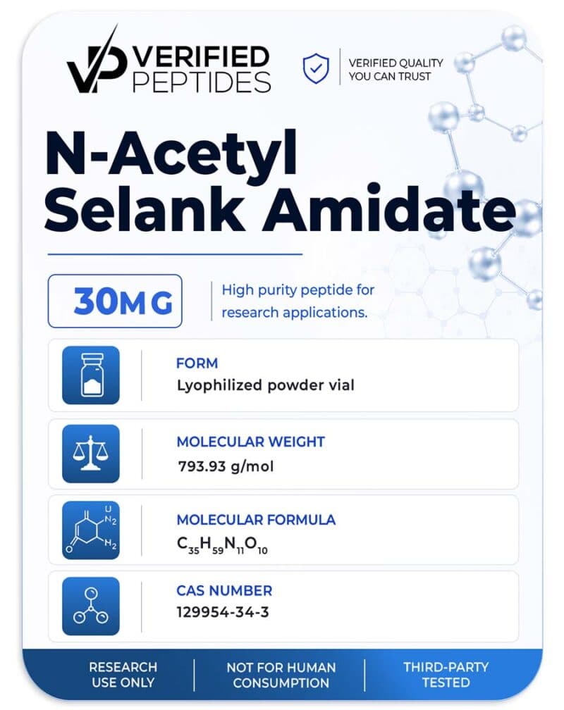 N-Acetyl Selank Peptide (30MG)