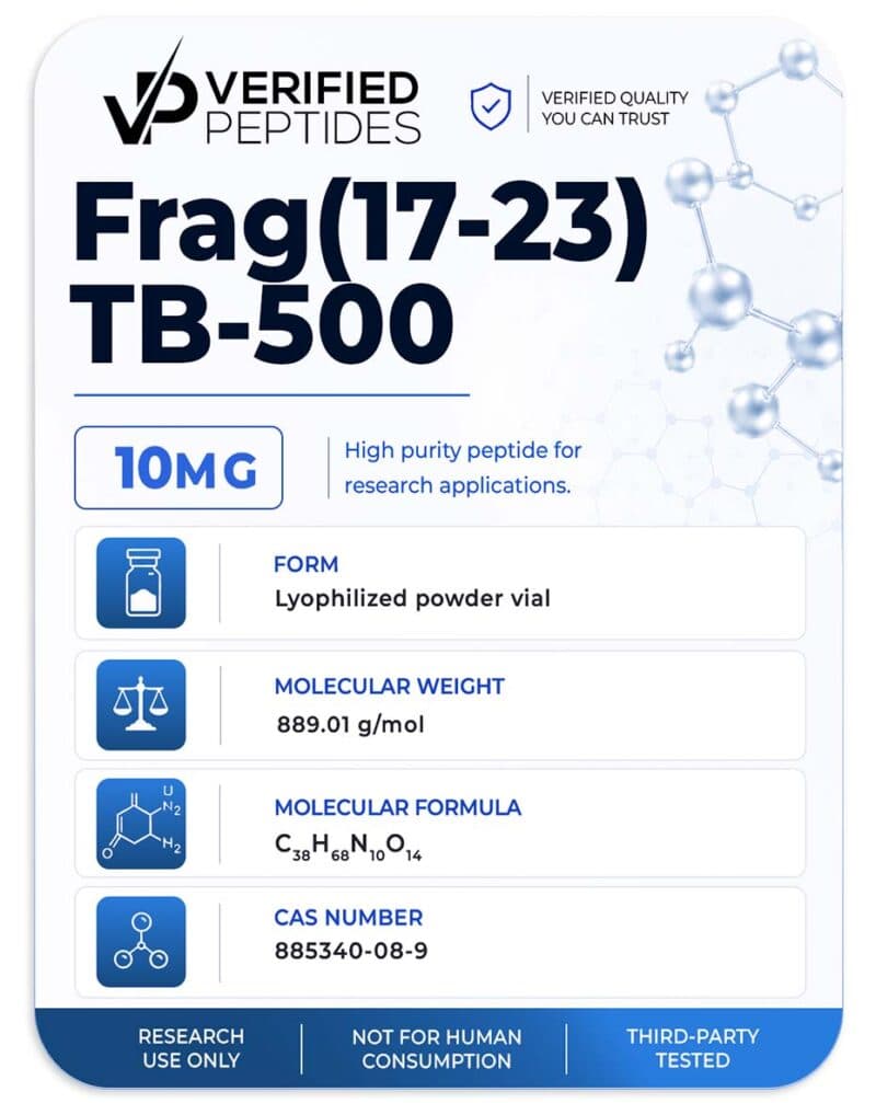 Frag(17-23) TB-500 Peptide (10MG)
